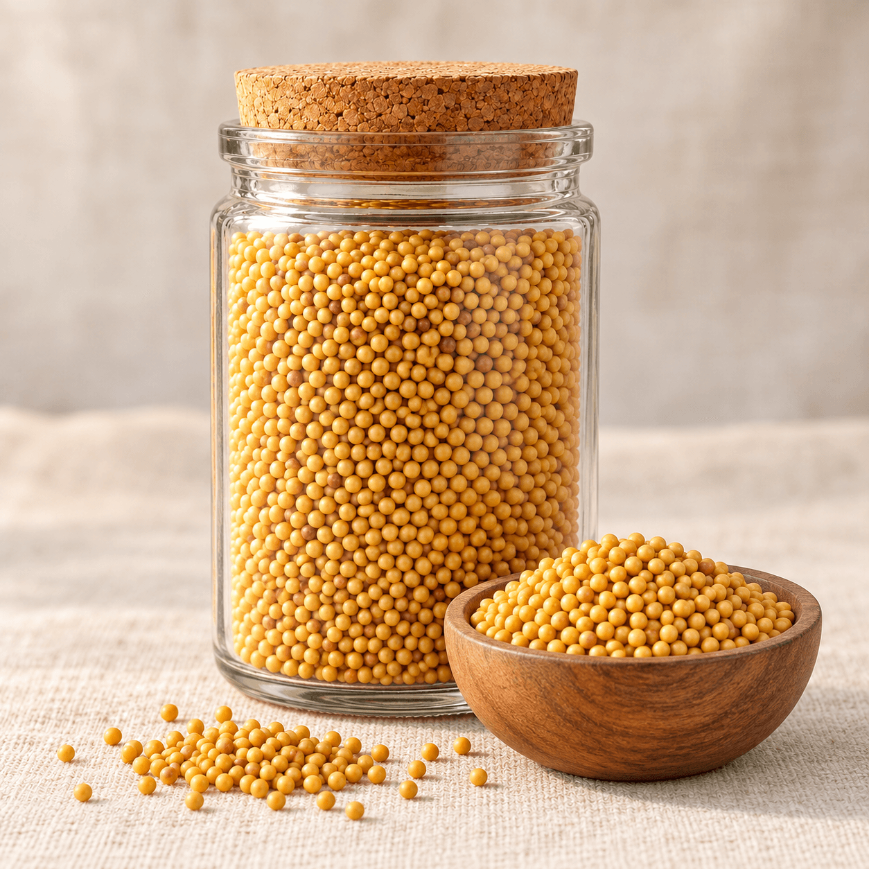 Yellow Mustard Seeds (Pili Sarson) — 100 g
